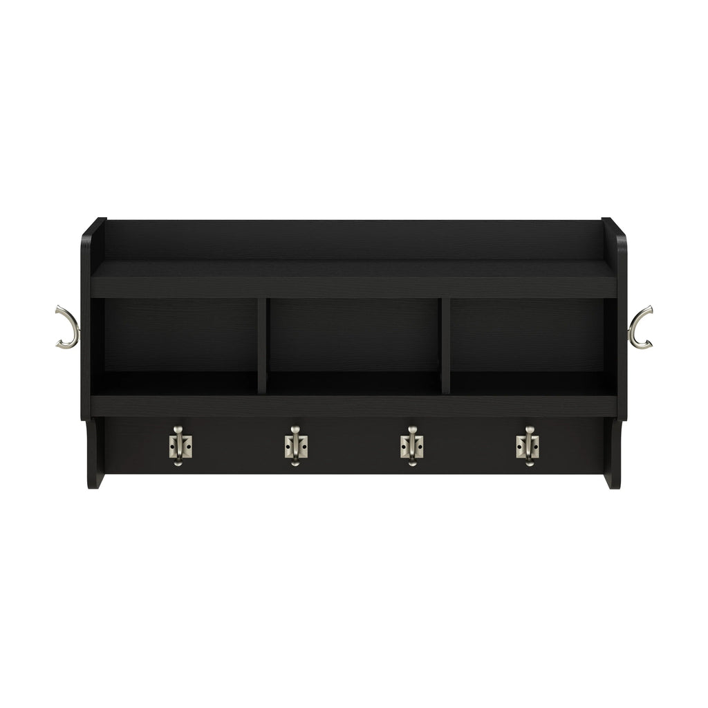 40 Inch Wall Mounted Coat Rack With Shelf and Cubbies