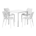 WestinTrends 5-Piece Outdoor Patio Dining Set, Olive Green - Playa