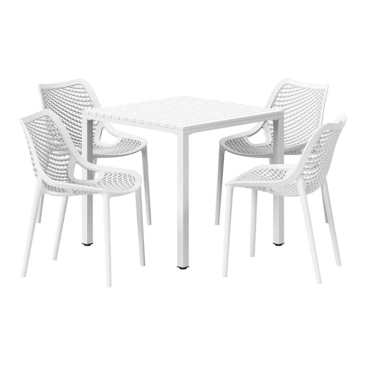 WestinTrends 5-Piece Outdoor Patio Dining Set, Olive Green - Playa