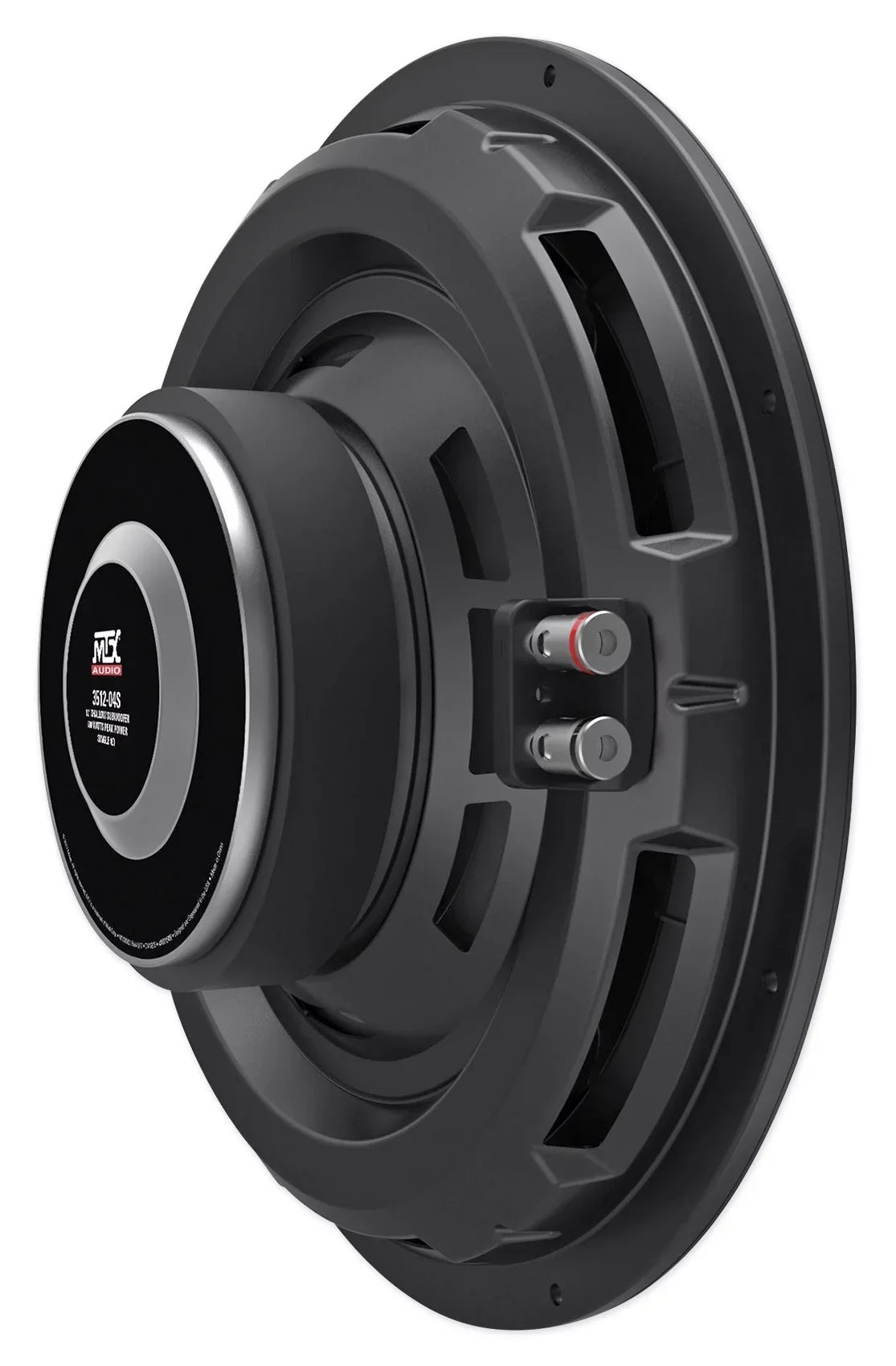MTX Dual 3512-04S 12 in 1200W Shallow Car Subwoofers With Rockville Sealed Enclosure
