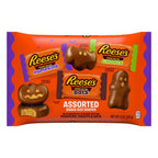 Reese's Assorted Milk Chocolate Snack Size Peanut Butter Shapes, Halloween Candy Bag, 9 oz