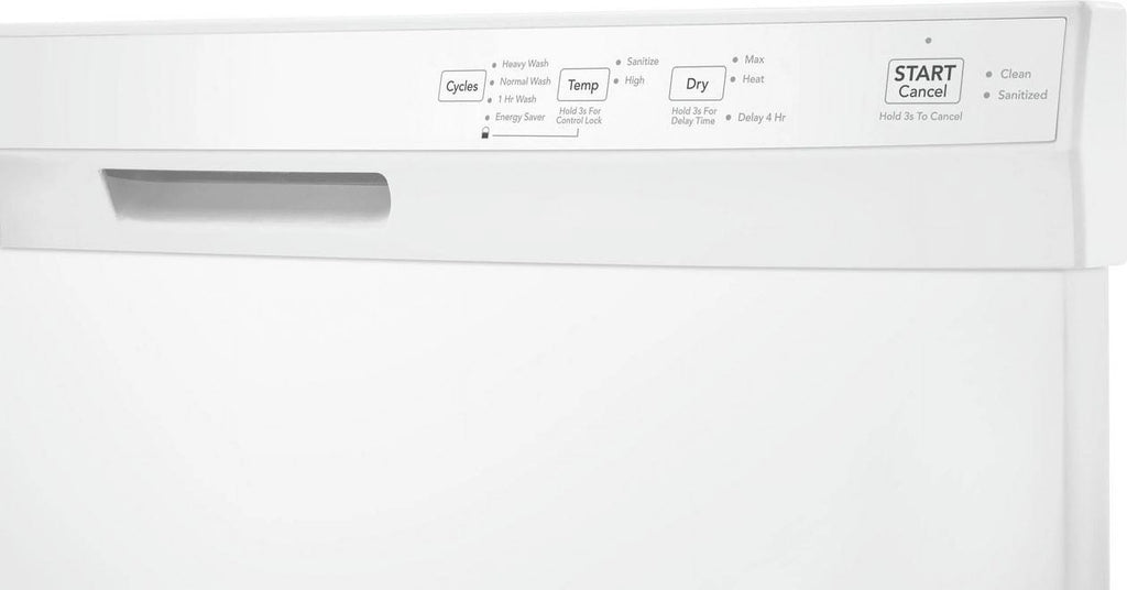 FRIGIDAIRE Built-In Dishwasher, 24 in, White - FDPC4314AW