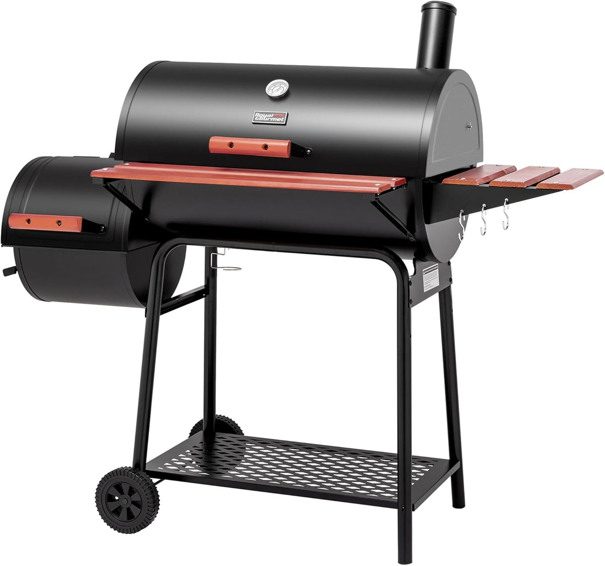 Royal Gourmet Charcoal Grill With Offset Smoker, 30-Inch, 811 Sq. In. - CC1830W