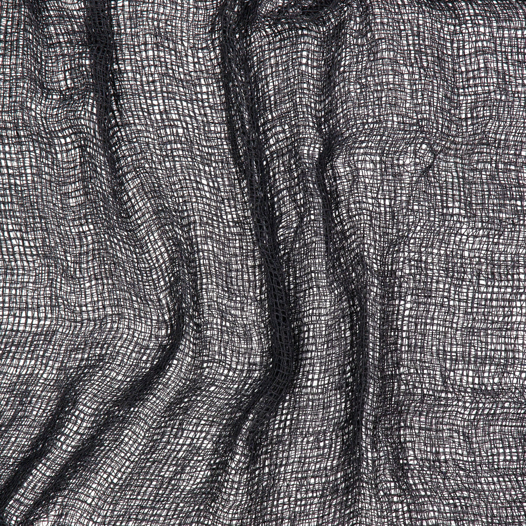Creepy Gauze Fabric, Black, 65" x 84", Halloween by Way To Celebrate