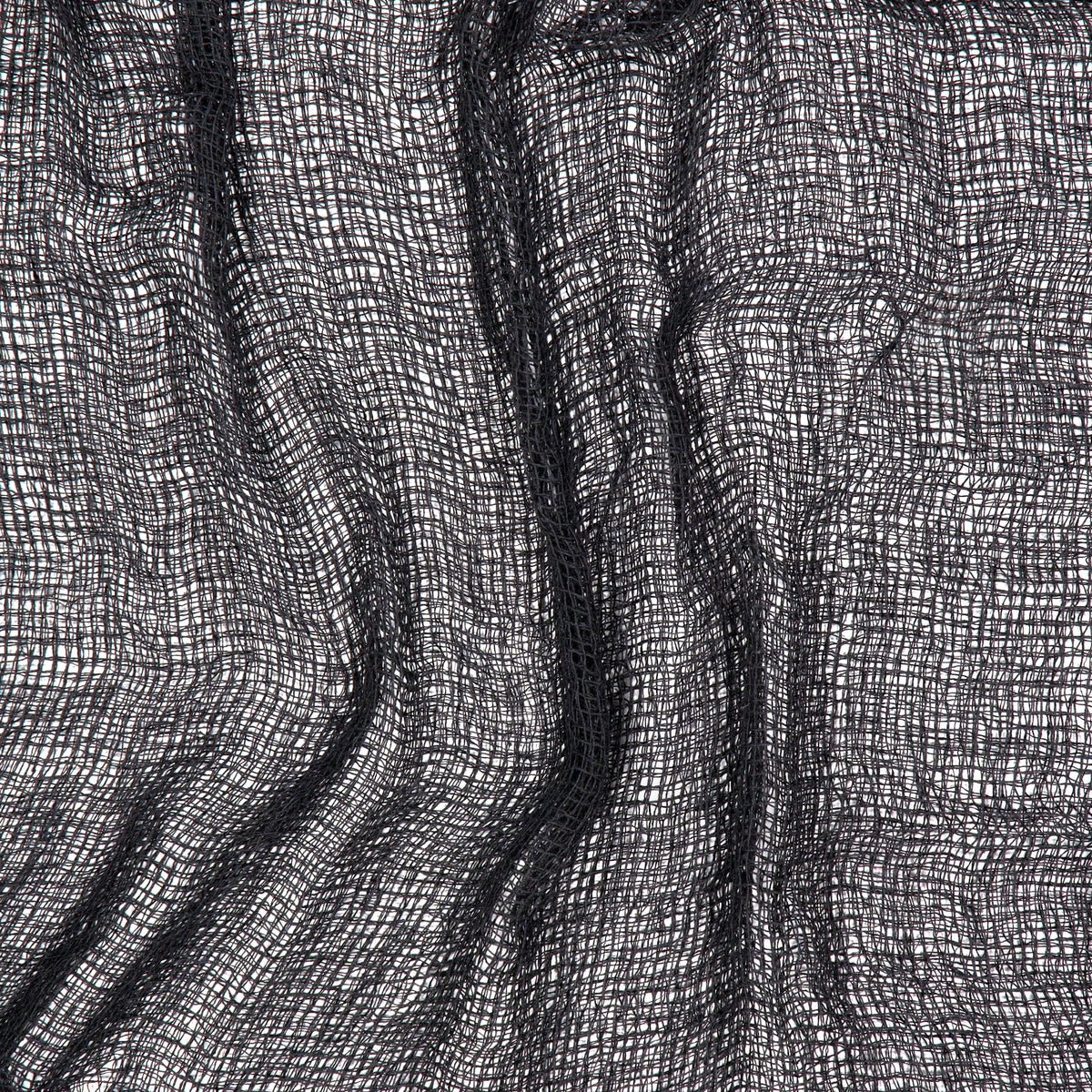 Creepy Gauze Fabric, Black, 65" x 84", Halloween by Way To Celebrate