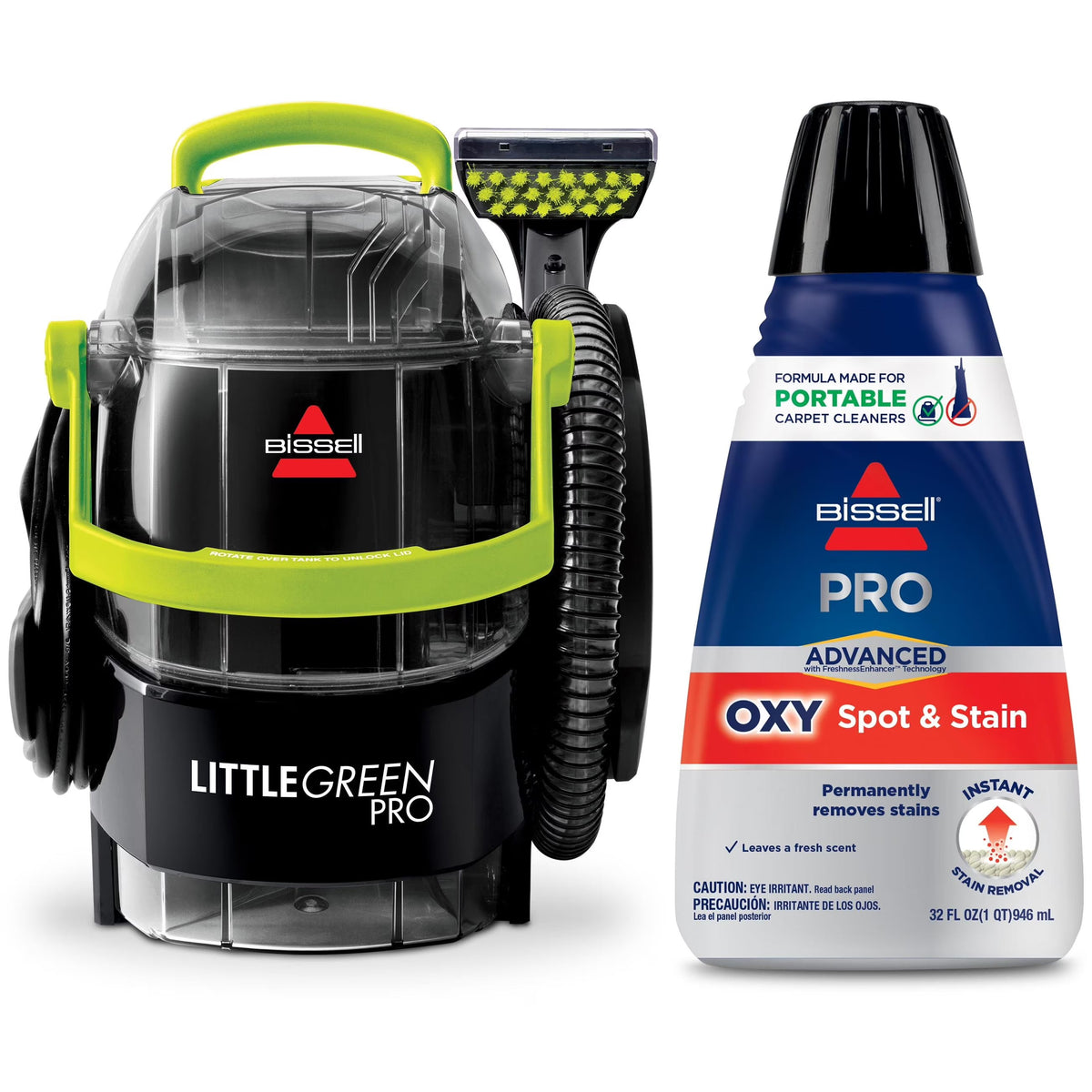 BISSELL Little Green Pro Portable Carpet Cleaner, 13-pound - 2505