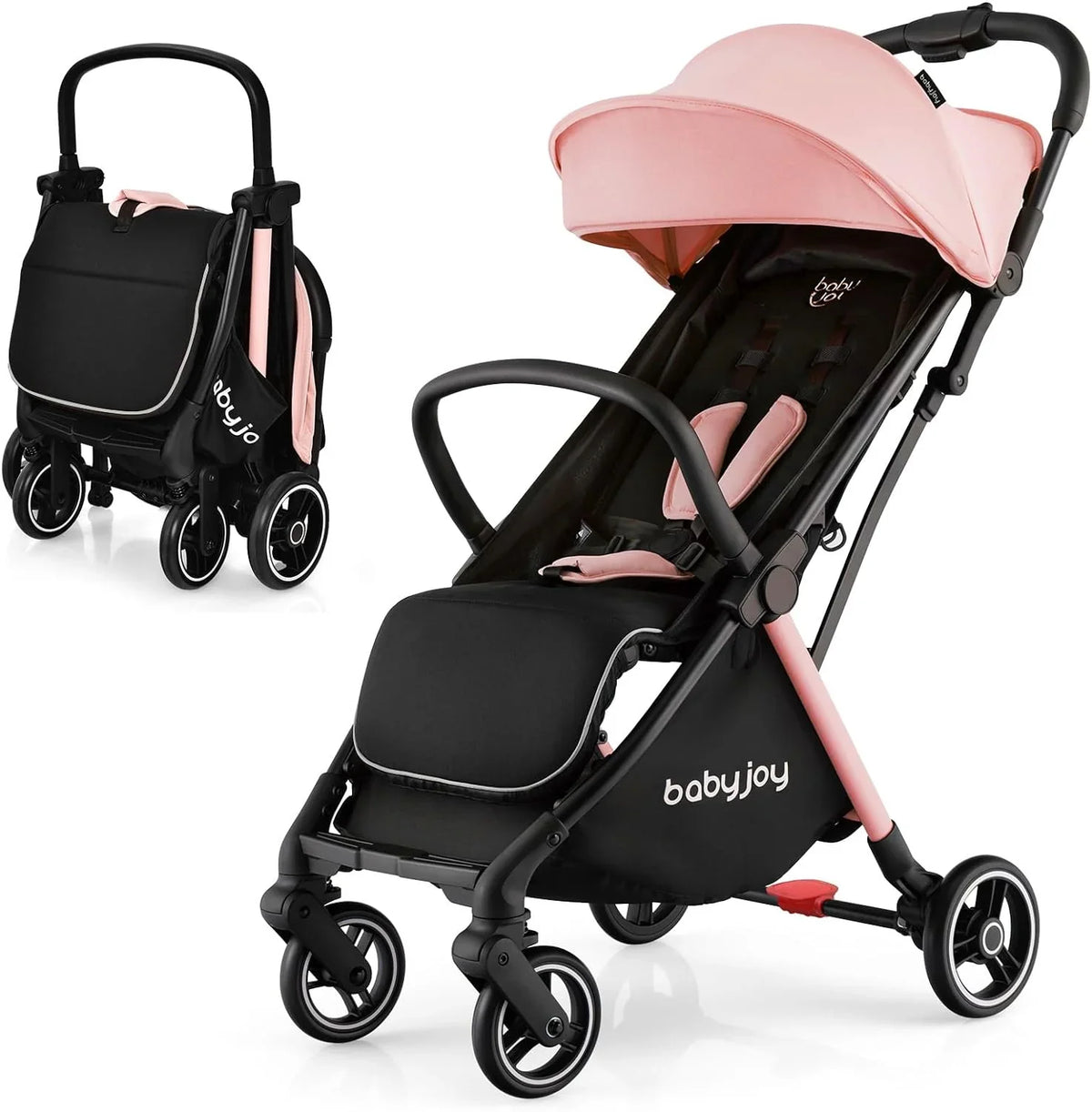 Compact Travel Stroller With Adjustable Backrest, Canopy And 7 kg Weight - 6-36 Months
