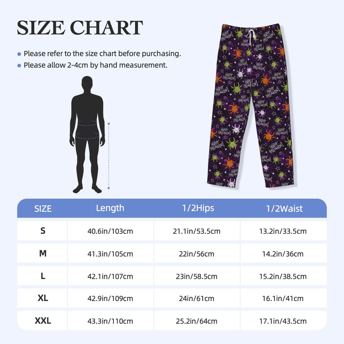 Picia Halloween Mens Soft Woven Cotton Elastic Waistband Sleep Pajama Pant Lounge Sleep Pant With Pockets And Drawstring-Medium