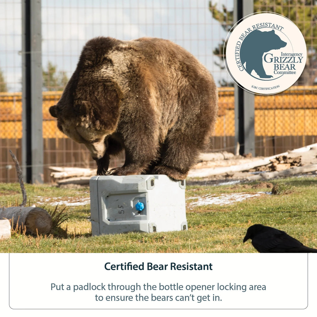 Lifetime Bear-Resistant High Performance Camping Cooler, 28 qt, 20 Can Capacity, Boulder Gray - 91289