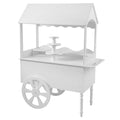 ZETY Wooden Candy Cart Display Stand With Wheels - 75 LBS Capacity