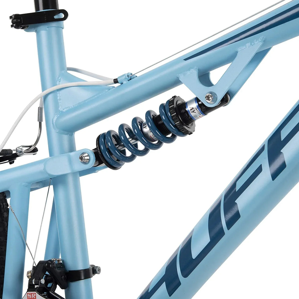 Huffy Women's Full Suspension Mountain Bike, Blue, 26 in - Marker