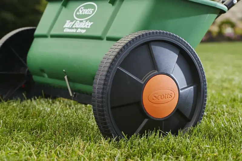 Scotts Turf Builder Classic Drop Spreader - Precision Lawn Fertilizer & Seed Distributor