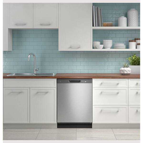 GE Built-In Tall Tub Front Control Stainless Steel Dishwasher, 24 in, 60 dBA