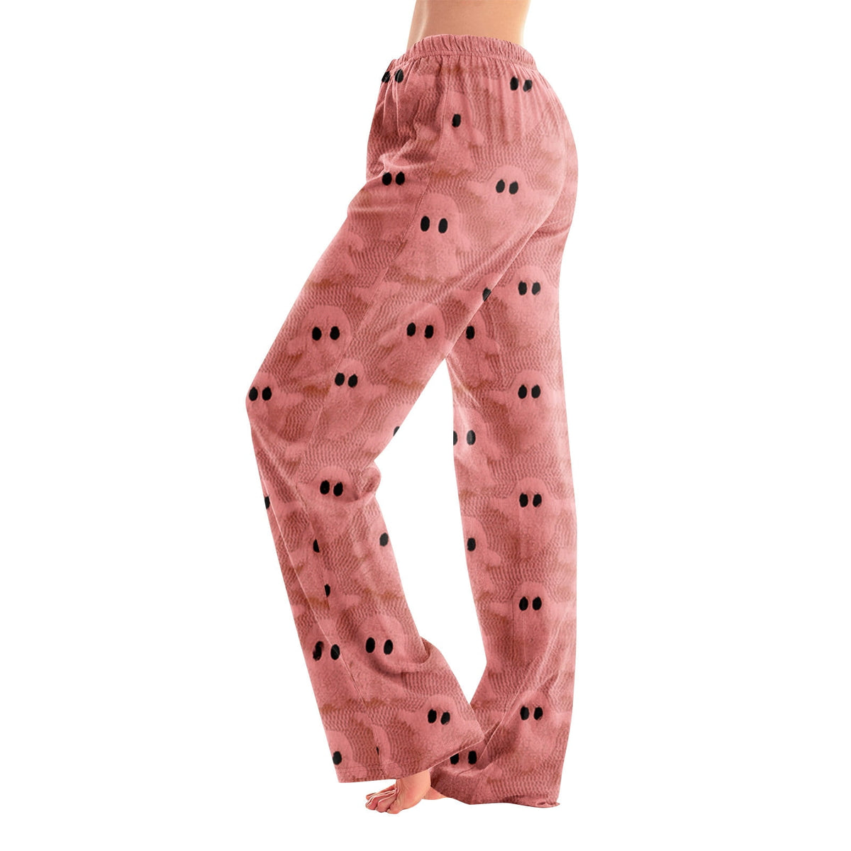 Hearthz Halloween Flannel Pajama Pants Women Plush Fuzzy Pajama Pants for Women Plaid Warm Cozy Pj Bottoms Lounge Pants Flannel Pants for Women