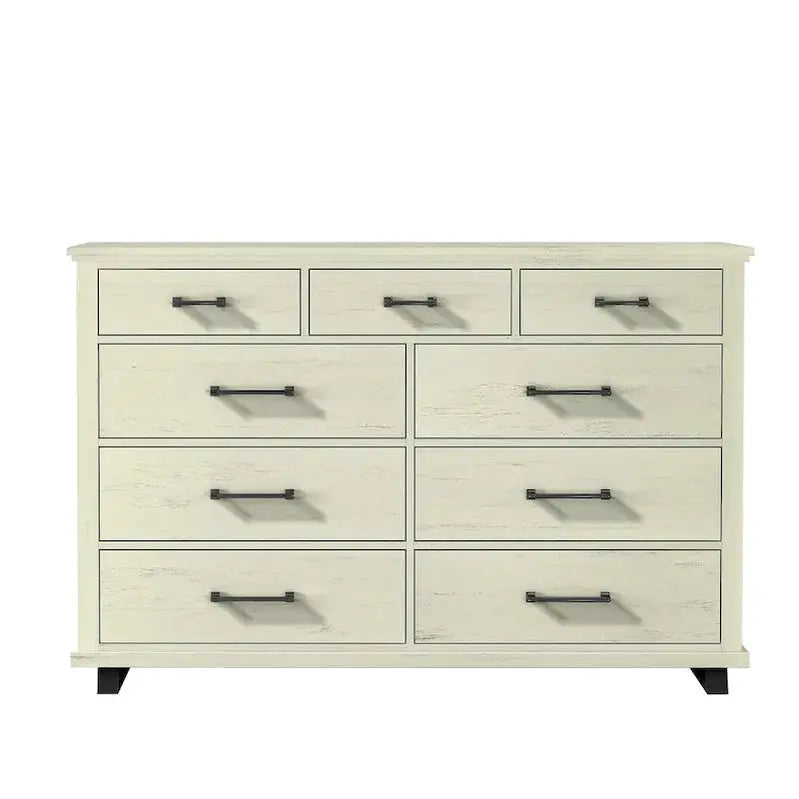 Farmhouse Style 4-Piece Bedroom Set With Dresser, Chest And 2 Nightstands - Farmhouse 4