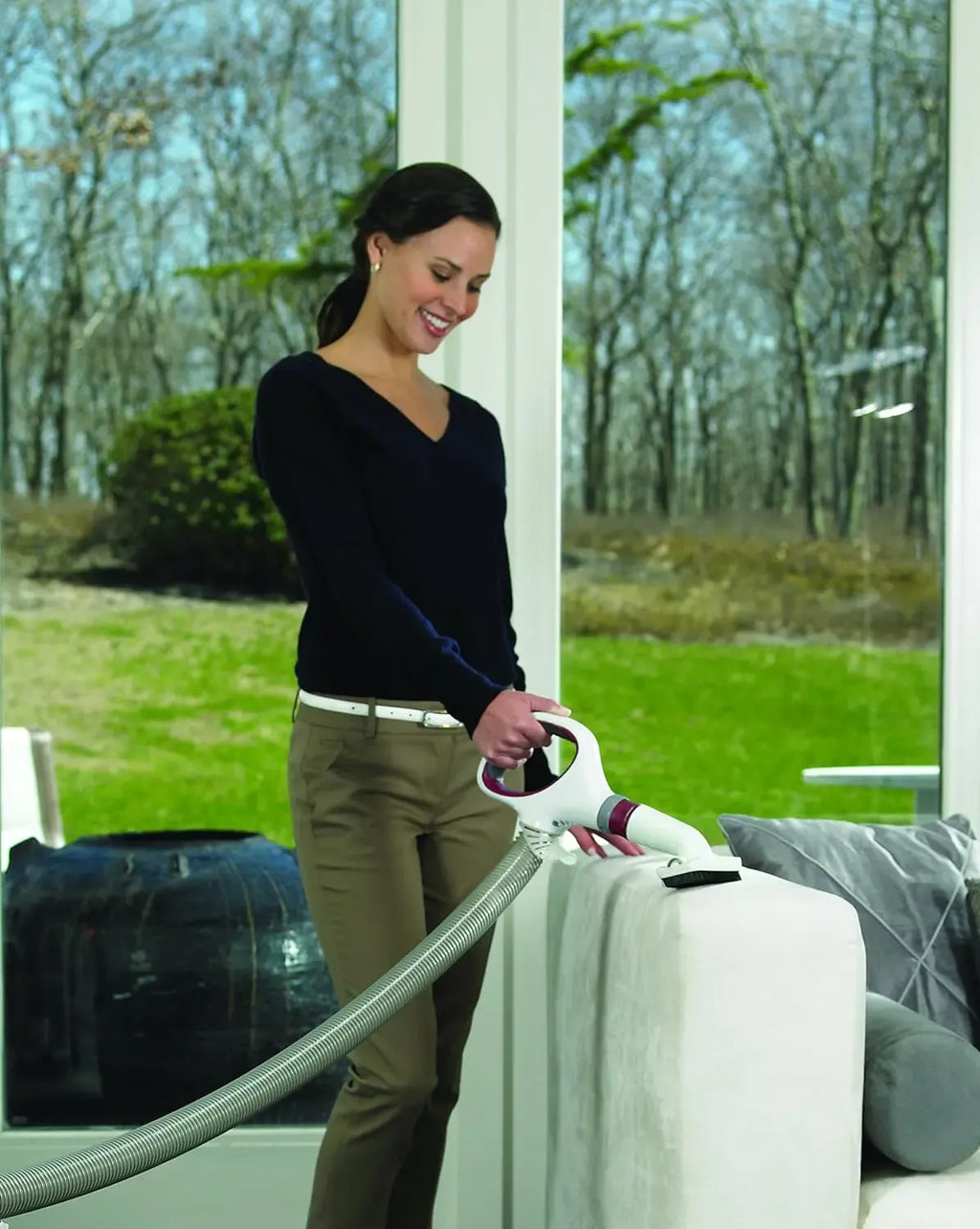 Shark Rotator Professional Lift-Away Upright Vacuum With HEPA Filter, White/Red - NV501