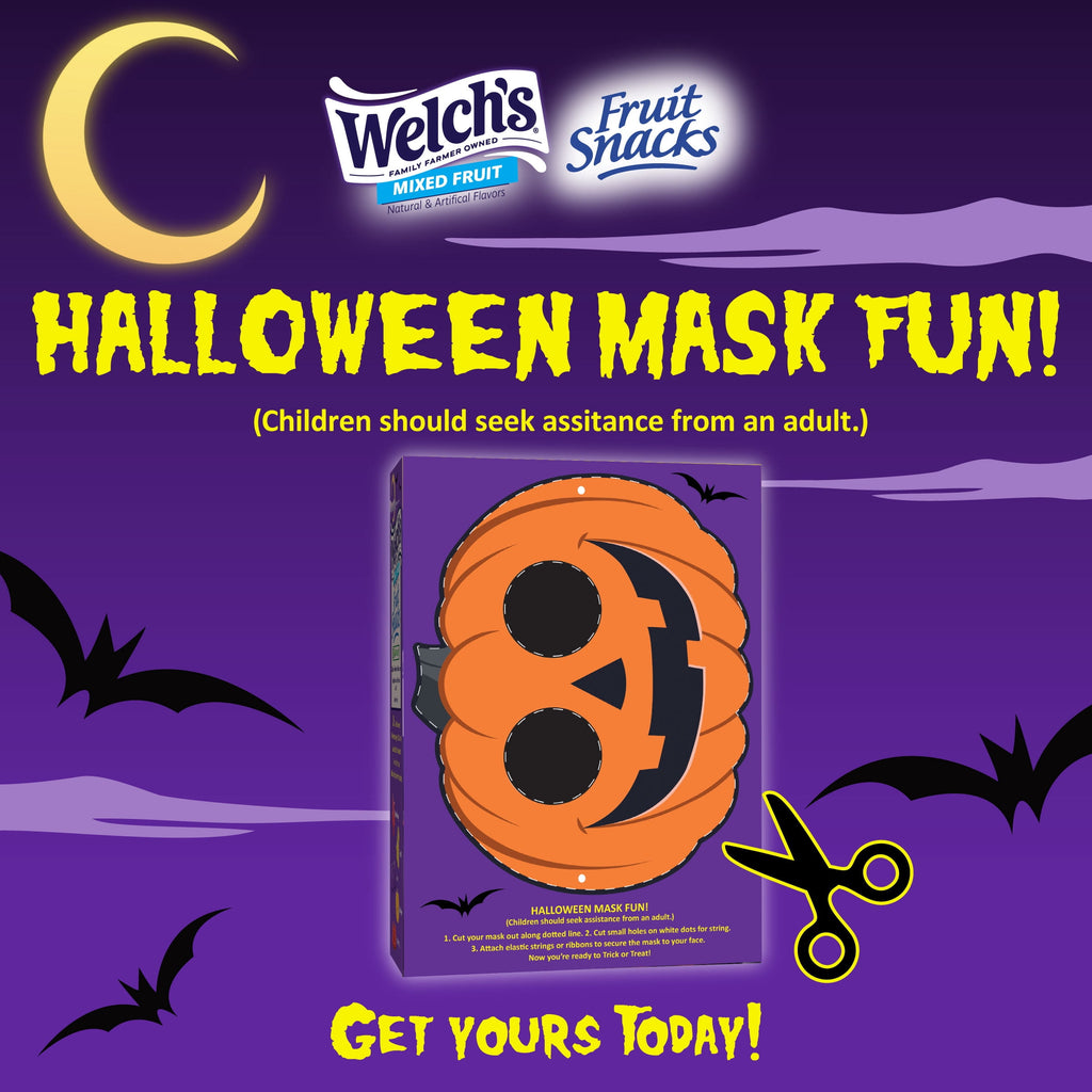 Welch's Fruit Snacks, Halloween, Mixed Fruit, Kids Snacks, 0.5 oz, 26 Count