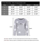 Crewneck Sweaters for Women Trendy Star Sweater Casual Pullover Sweaters Fall Lightweight Womens Sweaters Shermie