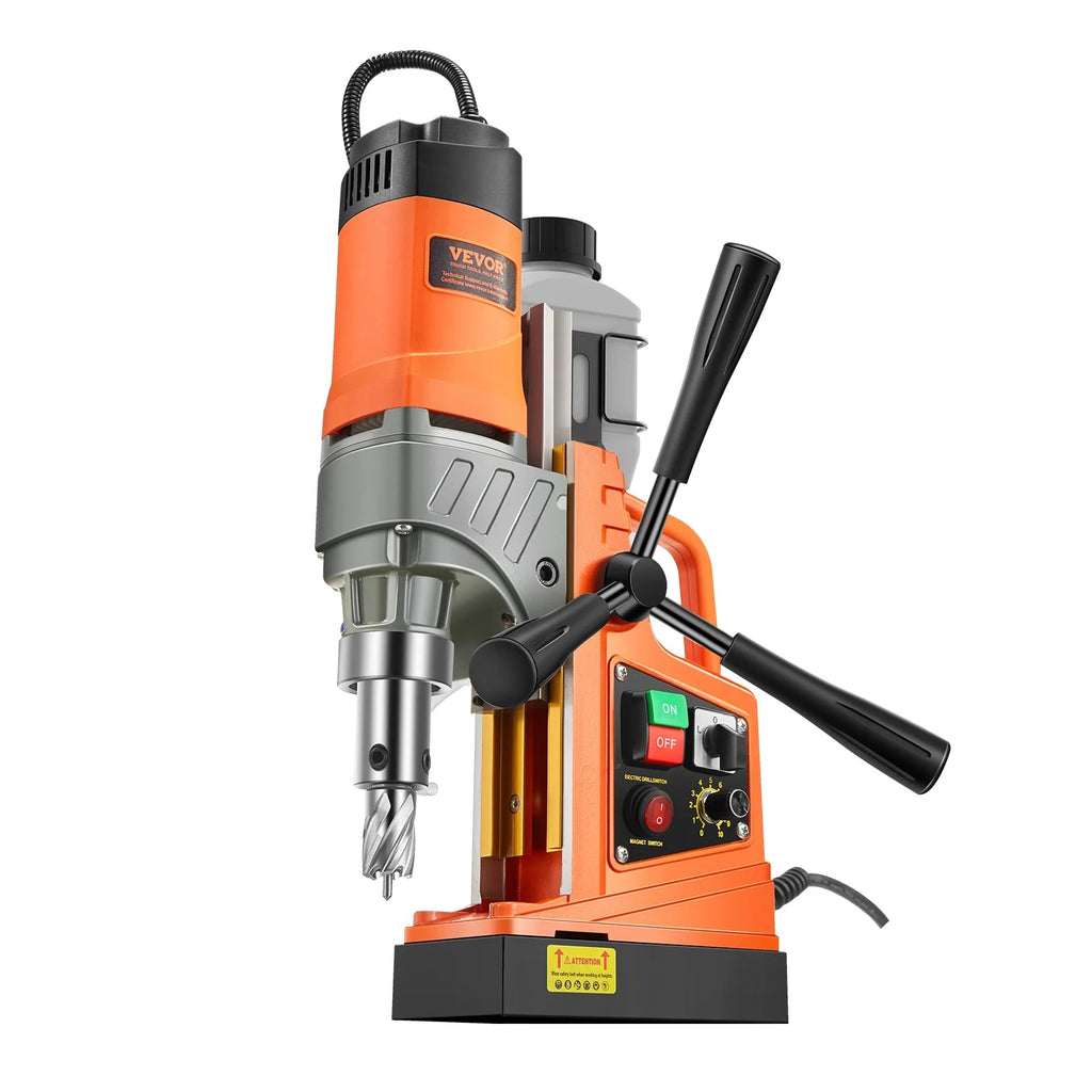 VEVOR Magnetic Drill Press 1450W, 2 in Boring Diameter, 2878 lbf, 6 Coring Bits - MDP-50