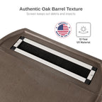 50 Gallon Rain Barrel With Brass Spigot And Flat-Back Design