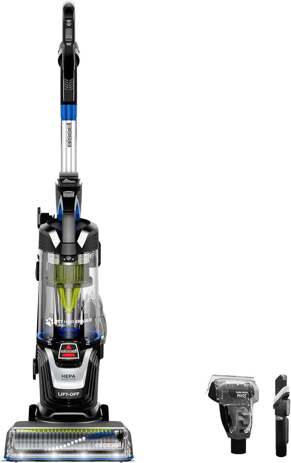 Pet Hair Remover Upright Vacuum Cleaner With HEPA Filter, 0.75 Liters, Cobalt Blue