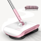 Hand Push Floor Sweeper With Dustpan Set, Fiber, 102cm x 33cm x 16.3cm