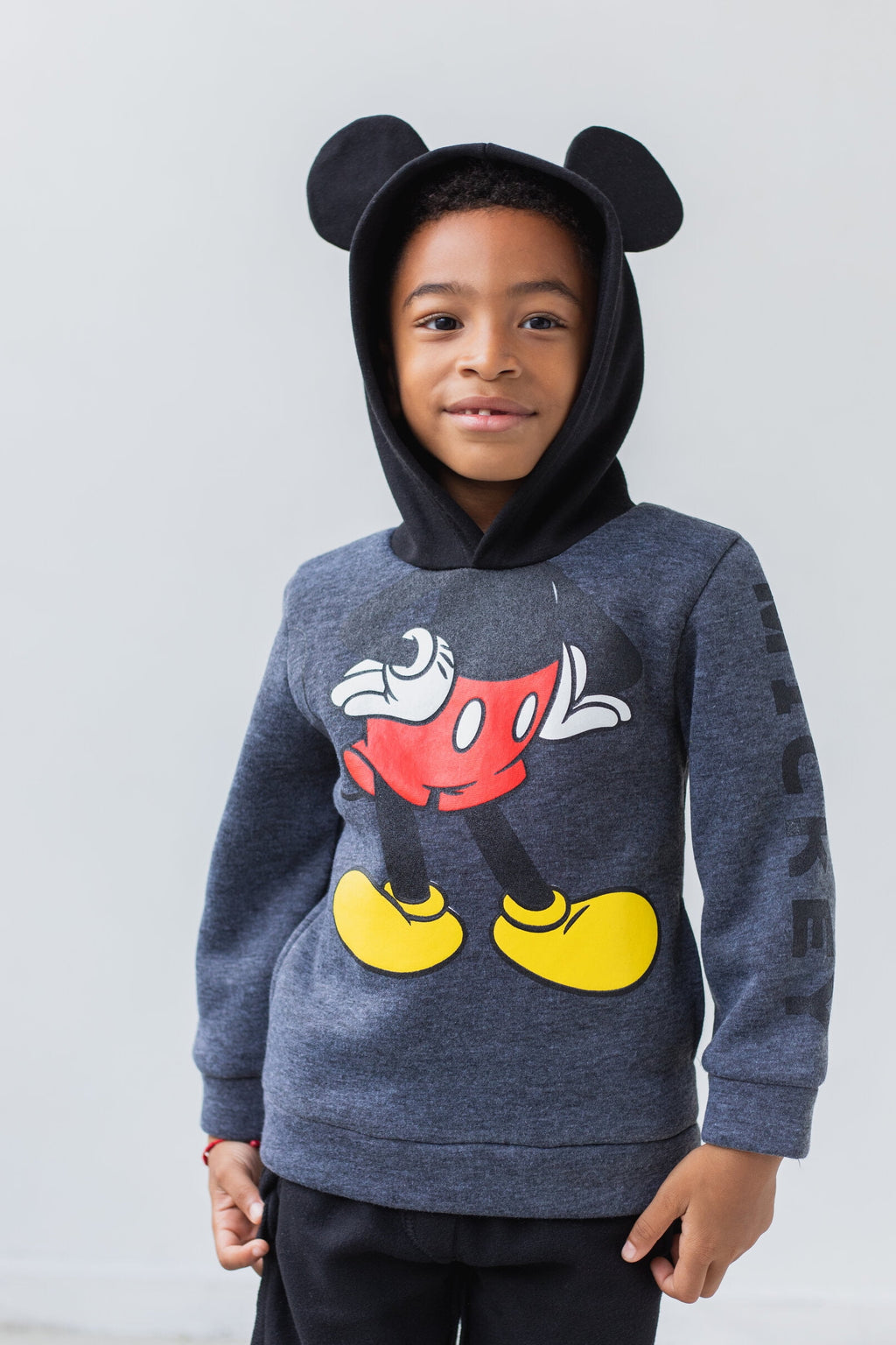 Disney Mickey Mouse Toddler Boys Fleece Cosplay Pullover Hoodie Toddler to Big Kid