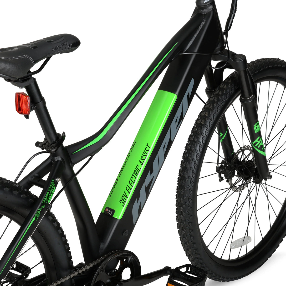Hyper Bicycles 29 Inch 36V Electric Mountain Bike For Adults, 250W, Black