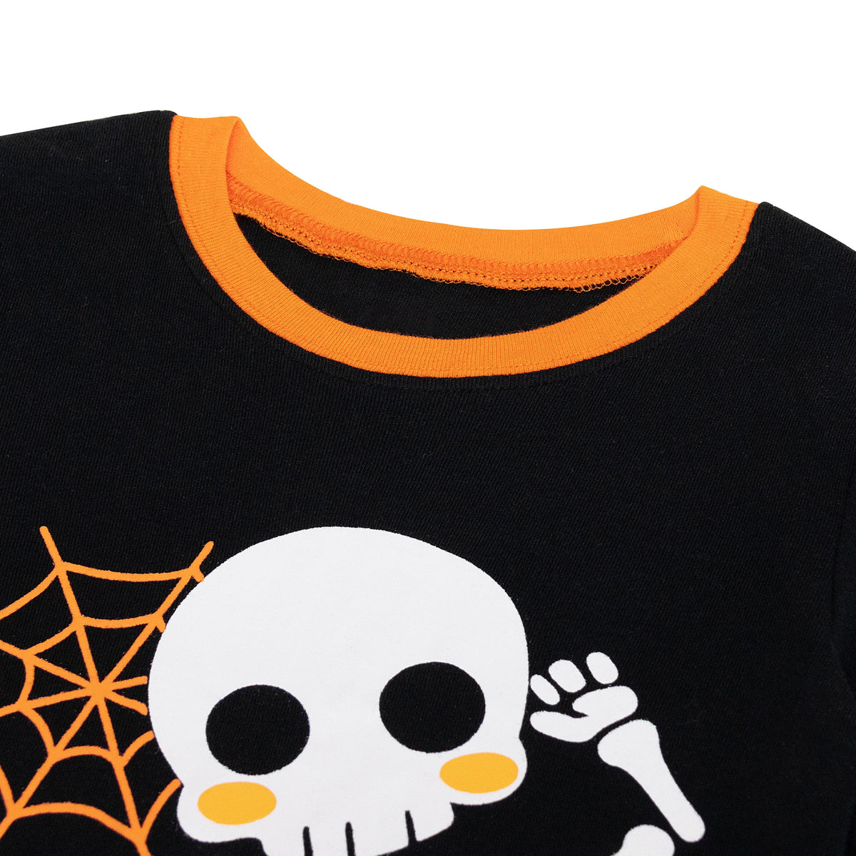 NIPAXO Family Matching Halloween Pajamas Set - Spooky Cute Skeleton & Pumpkin Graphic Long Sleeve Sleepwear for Adults, Kids & Toddlers