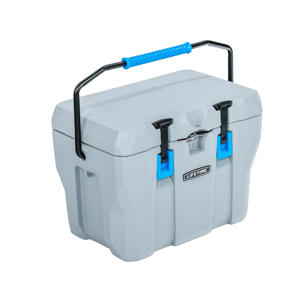 Lifetime Bear-Resistant High Performance Camping Cooler, 28 qt, 20 Can Capacity, Boulder Gray - 91289