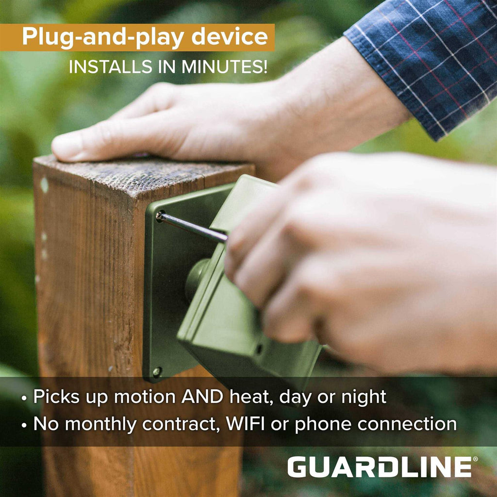 Guardline Wireless Driveway Alarm Weatherproof Outdoor Security Alert System - 500 Foot Range