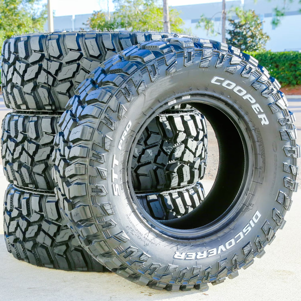 Cooper Discoverer STT Pro Mud Terrain Light Truck Tires 285/75R16 126/123Q E 10 Ply - Set Of 4