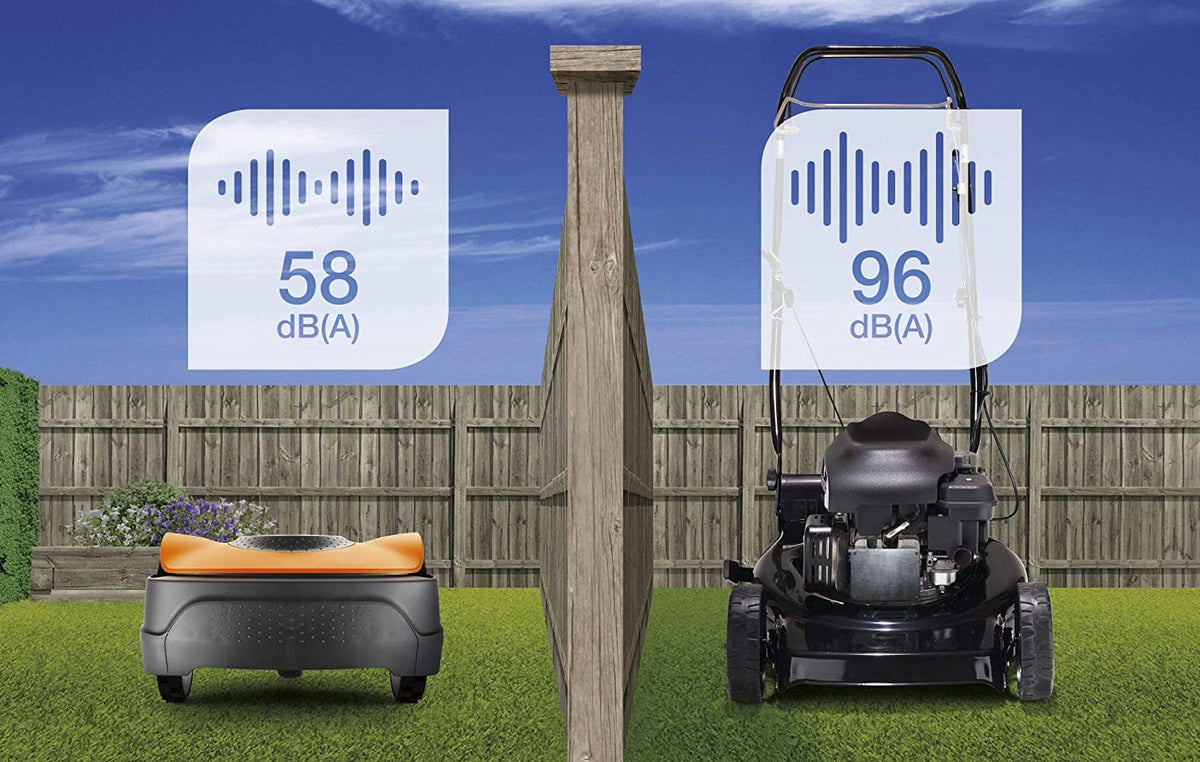 EasiLife 500 GO Robotic Lawn Mower, 500m2, Orange and Grey - 9704632-01