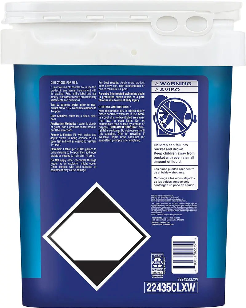 Clorox Chlorinating Tablets 3-inch 35LB - 22035CLXW