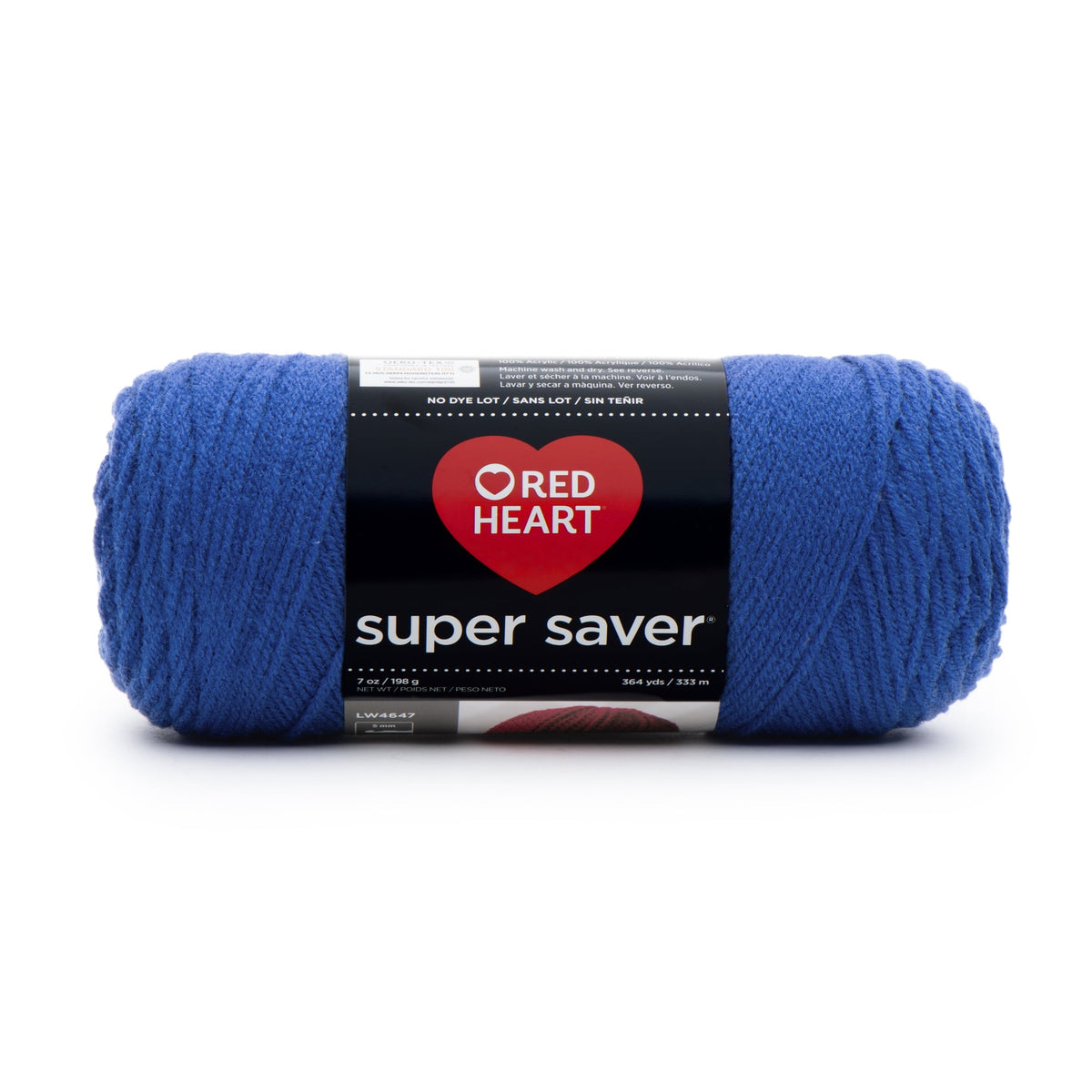 Red Heart Super Saver 4 Medium Acrylic Yarn Black 7oz 198g 364 Yards