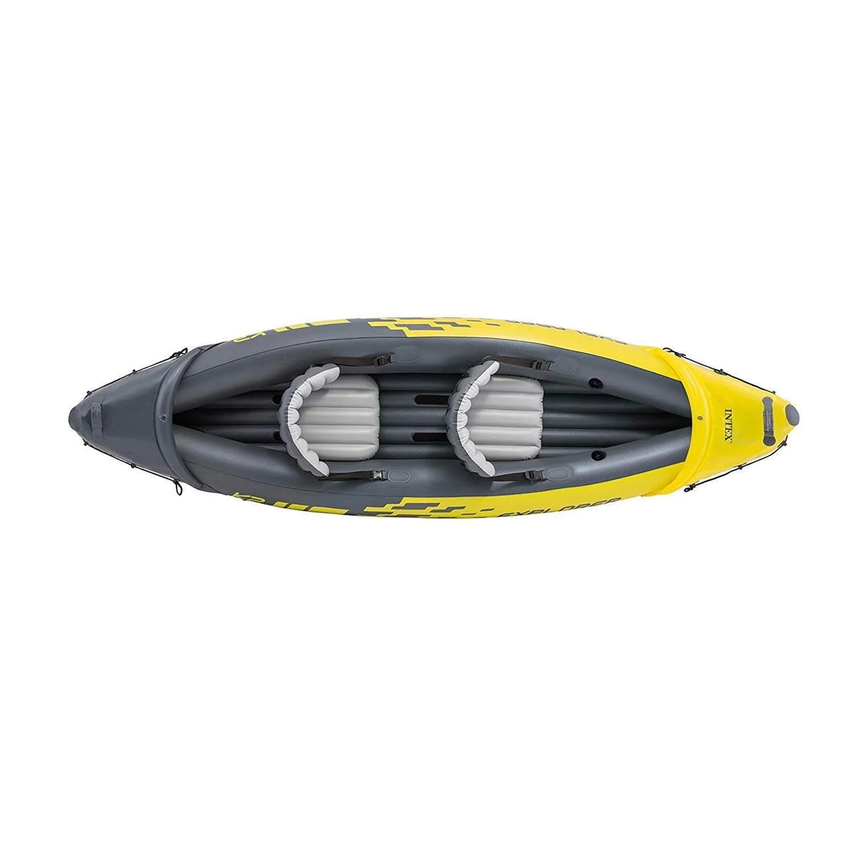 Intex Explorer K2 2-Person Inflatable Kayak With Oars And Pump And Challenger K1 1-Person Inflatable Kayak