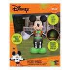 Airblown Halloween Yard Inflatables Light Mickey Mouse in Skeleton Tux Disney, 5 ft