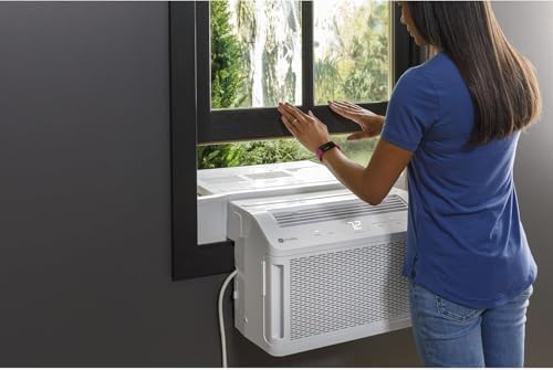 GE Profile ClearView Inverter Window Air Conditioner, 12,200 BTU, White