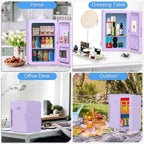 Advwin 22L Compact Mini Fridge Cooler and Warmer - Purple
