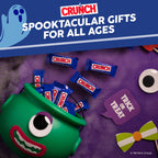 CRUNCH Fun Size Candy Bars, Chocolate Halloween Candy Bulk, 10 oz Bag