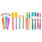 Hello Hobby Assorted Paint Brushes, 25 Count