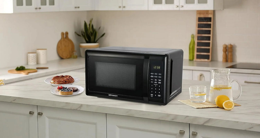 Compact Countertop Microwave Oven, 0.7 Cu. Ft., 700W, Black