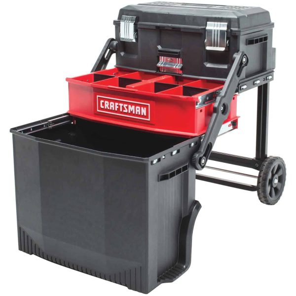 22-Inch Rolling Tool Box - 1-Drawer Lockable Metal Chest With Wheels