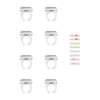 Multicolor Plastic Glow Ring Party Favors, 8 Pieces, by Way To Celebrate