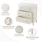Farmhouse Fully Assembled Nightstand With 2 Drawers