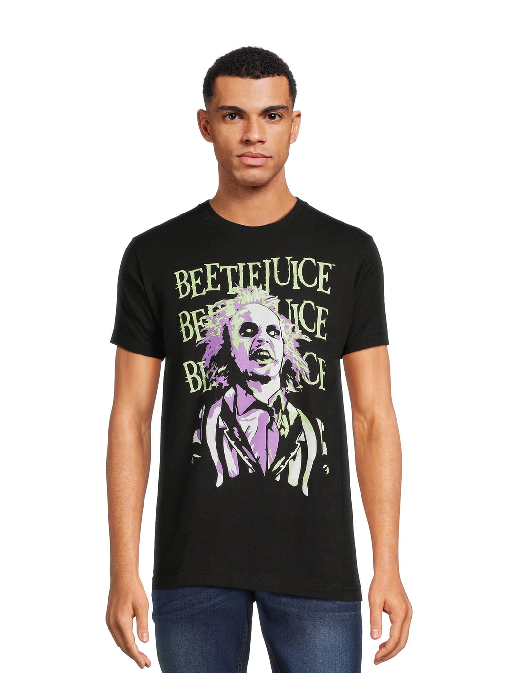 Beetlejuice Men's and Big Men's Graphic Tee with Short Sleeves