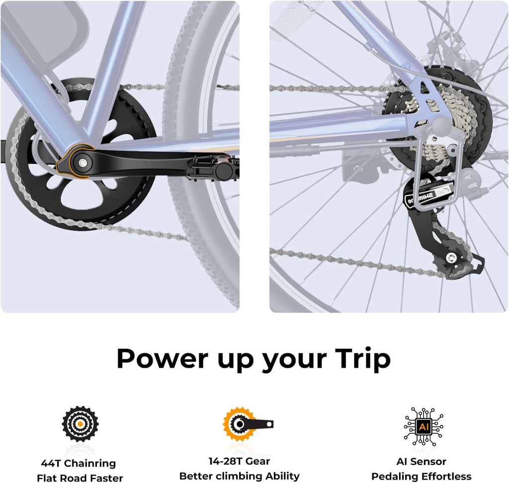 500W Electric Bike With 40-Mile Range And 20 MPH Top Speed - EB5