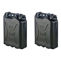 Scepter Heavy Duty Military Style Water Container, 5 Gallon, Black - 2 Pack