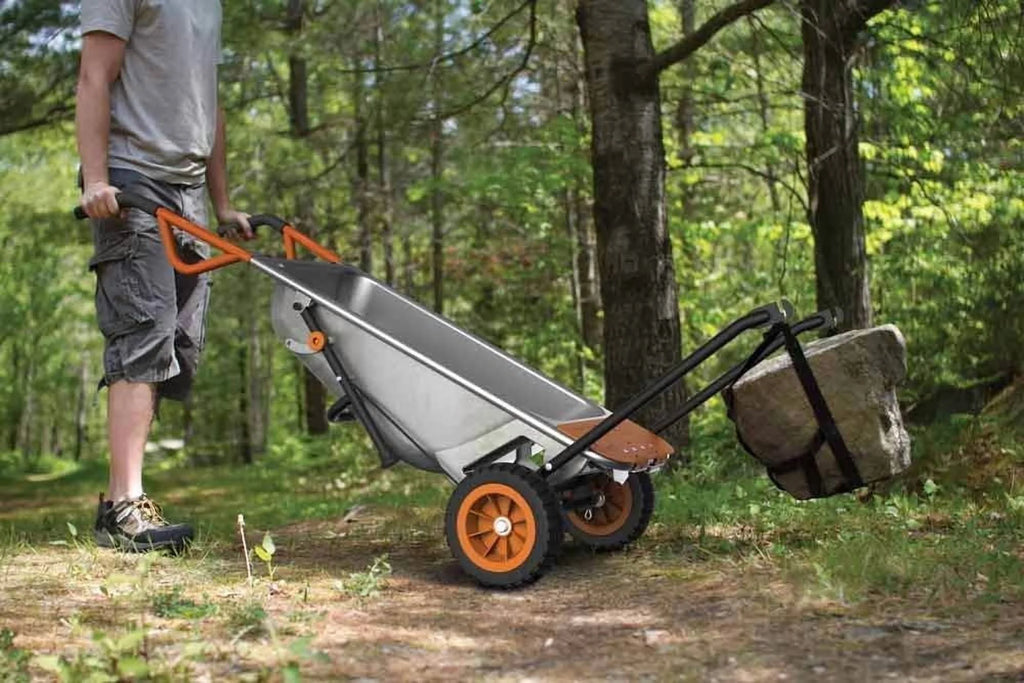 WORX Aerocart 8-In-1 Multifunction Wheelbarrow Dolly Cart Garden Carrier - WG050