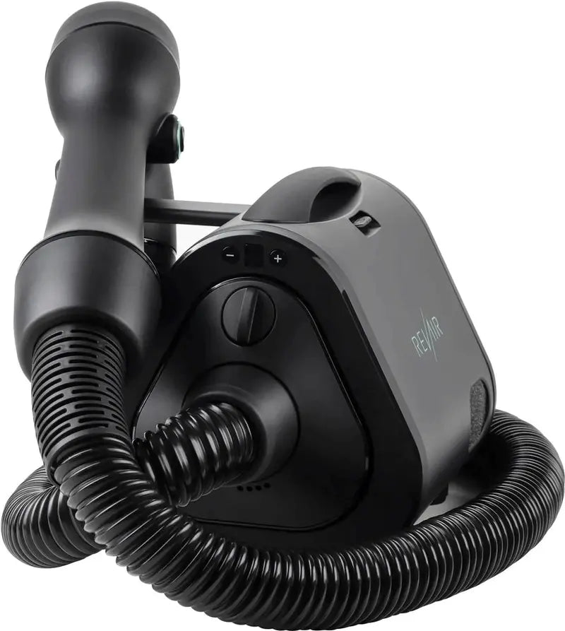 RevAir Reverse-Air Hair Dryer With Hair Clips - Black